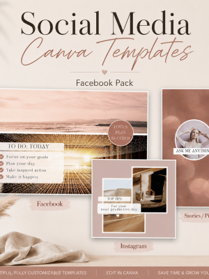 Facebook Canva Templates Pack