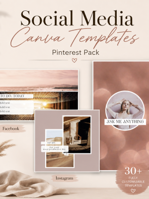 Pinterest Canva Templates Pack