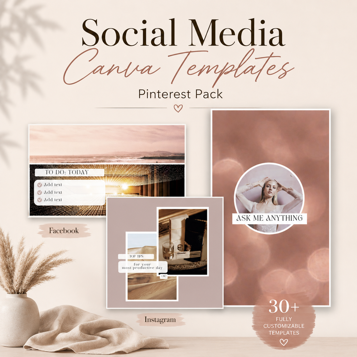 Pinterest Canva Templates Pack