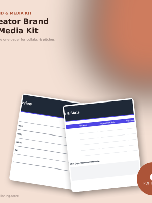 Creator Brand & Media Kit Template