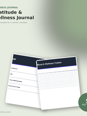 Gratitude & Wellness Digital Journal
