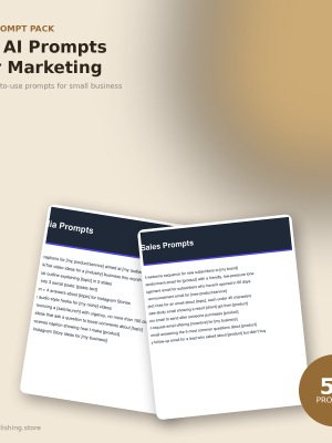 50 AI Prompts for Small Business Marketing