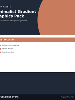 Minimalist Gradient Graphics Pack (6 Designs)